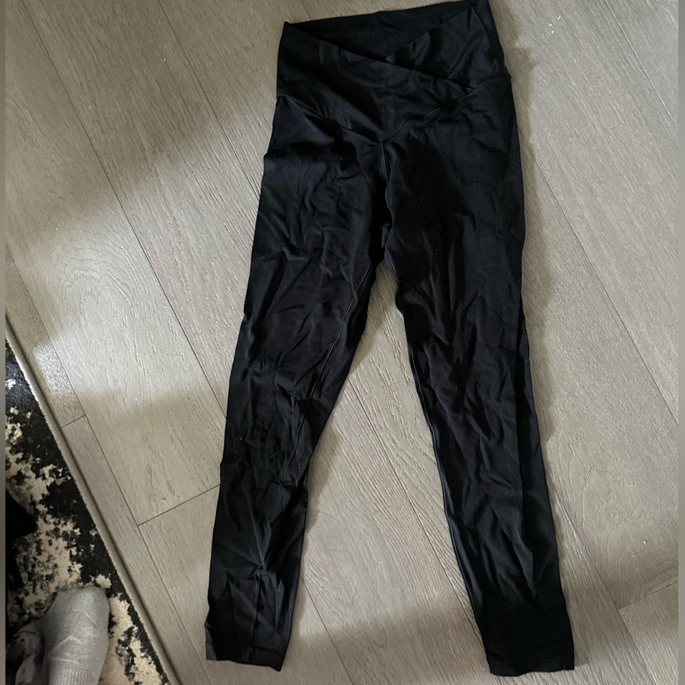 Aerie Criss Cross Black Leggings